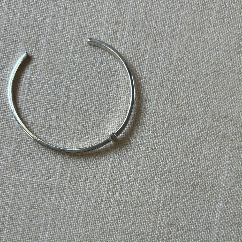 Rustic Cuff Silver Cross Bracelet - image 2